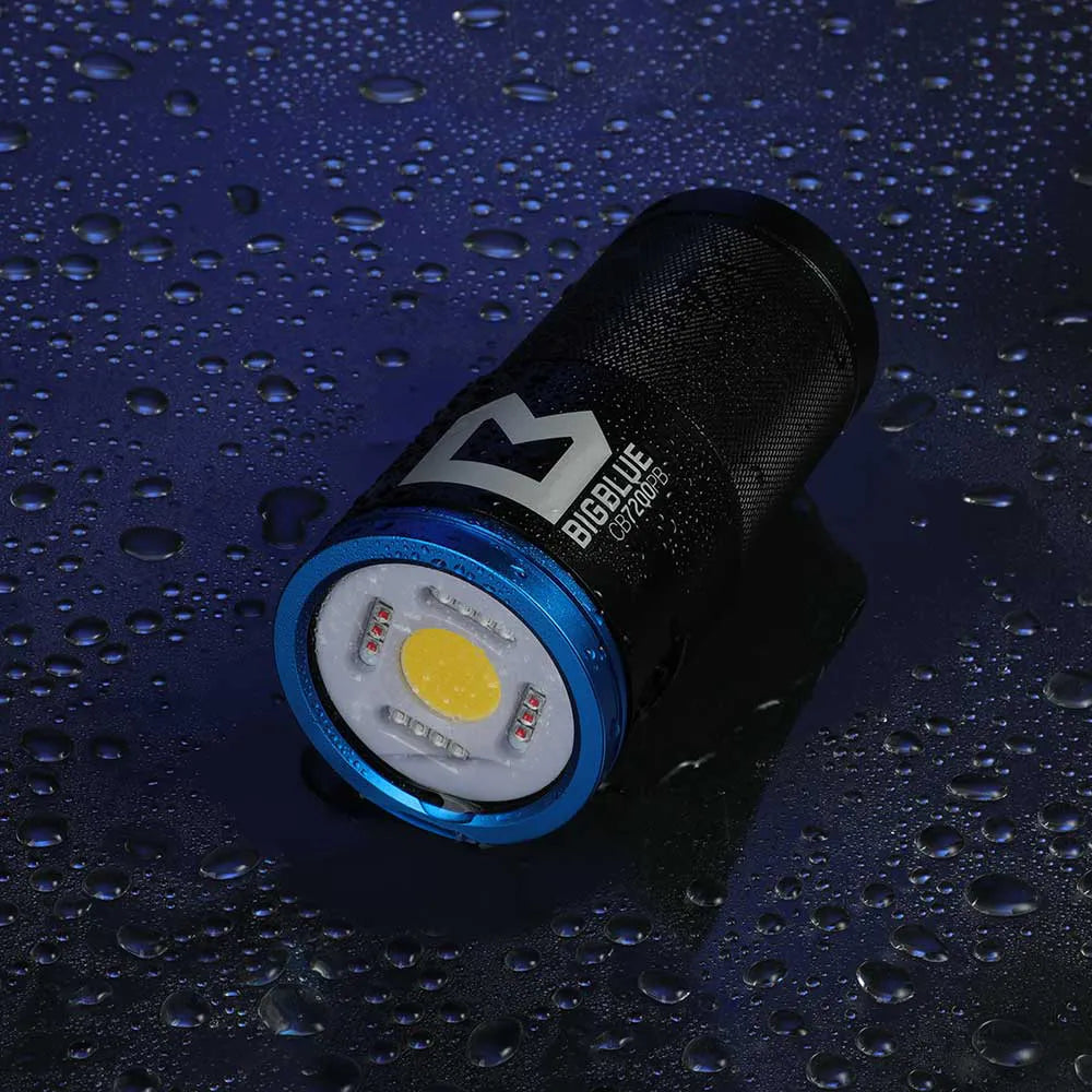 Dykkerlygte Bigblue CB7200P Blue Light - DYKCEN