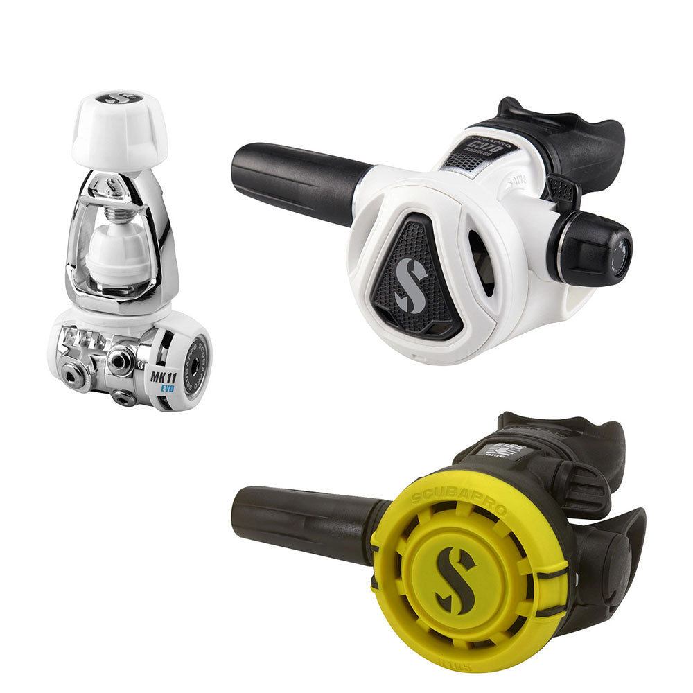 Regulatorsæt Scubapro MK11 EVO/ C370 White/ R105 Octo - DYKCEN