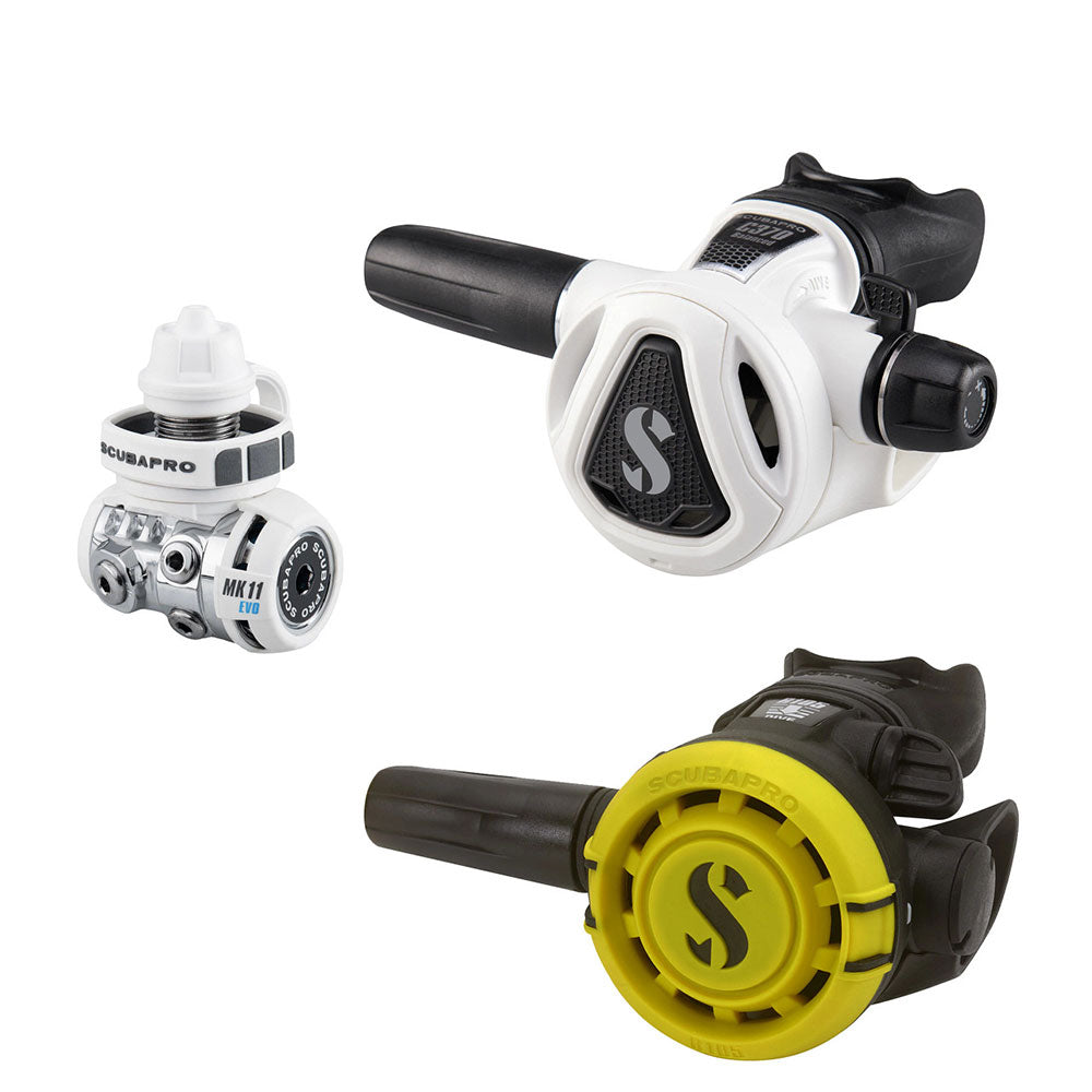 Regulatorsæt Scubapro MK11 EVO/ C370 White/ R105 Octo - DYKCEN