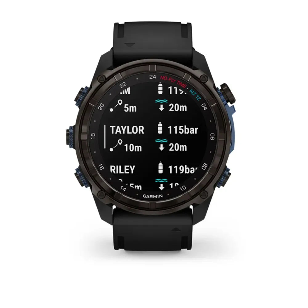 Dykkercomputer Garmin Descent MK3i - 51mm Silikone rem - DYKCEN