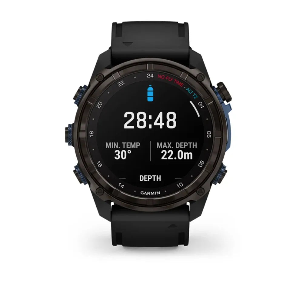 Dykkercomputer Garmin Descent MK3i - 51mm Silikone rem - DYKCEN