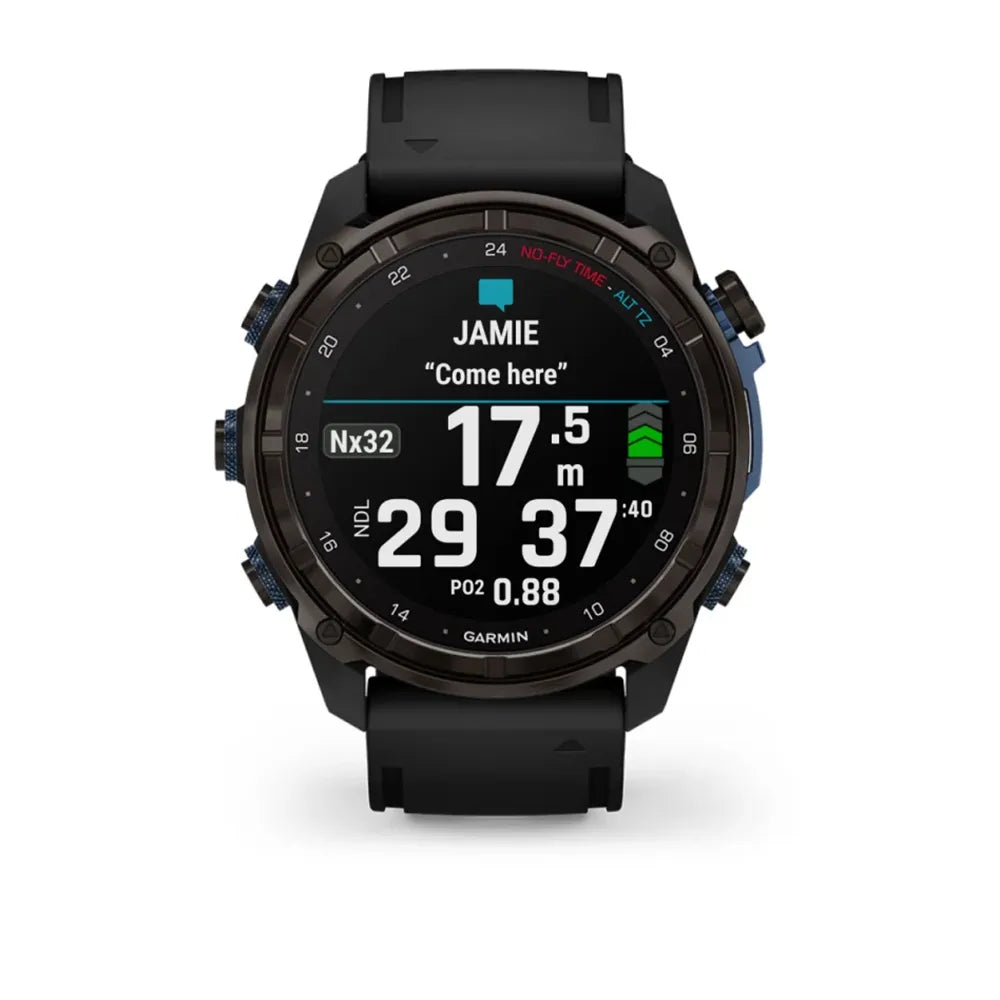 Dykkercomputer Garmin Descent MK3i - 51mm Silikone rem - DYKCEN