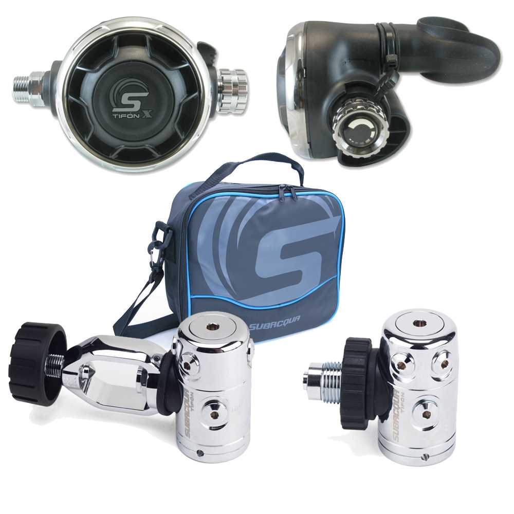 Regulator Subacqua Tifon X med taske DIN