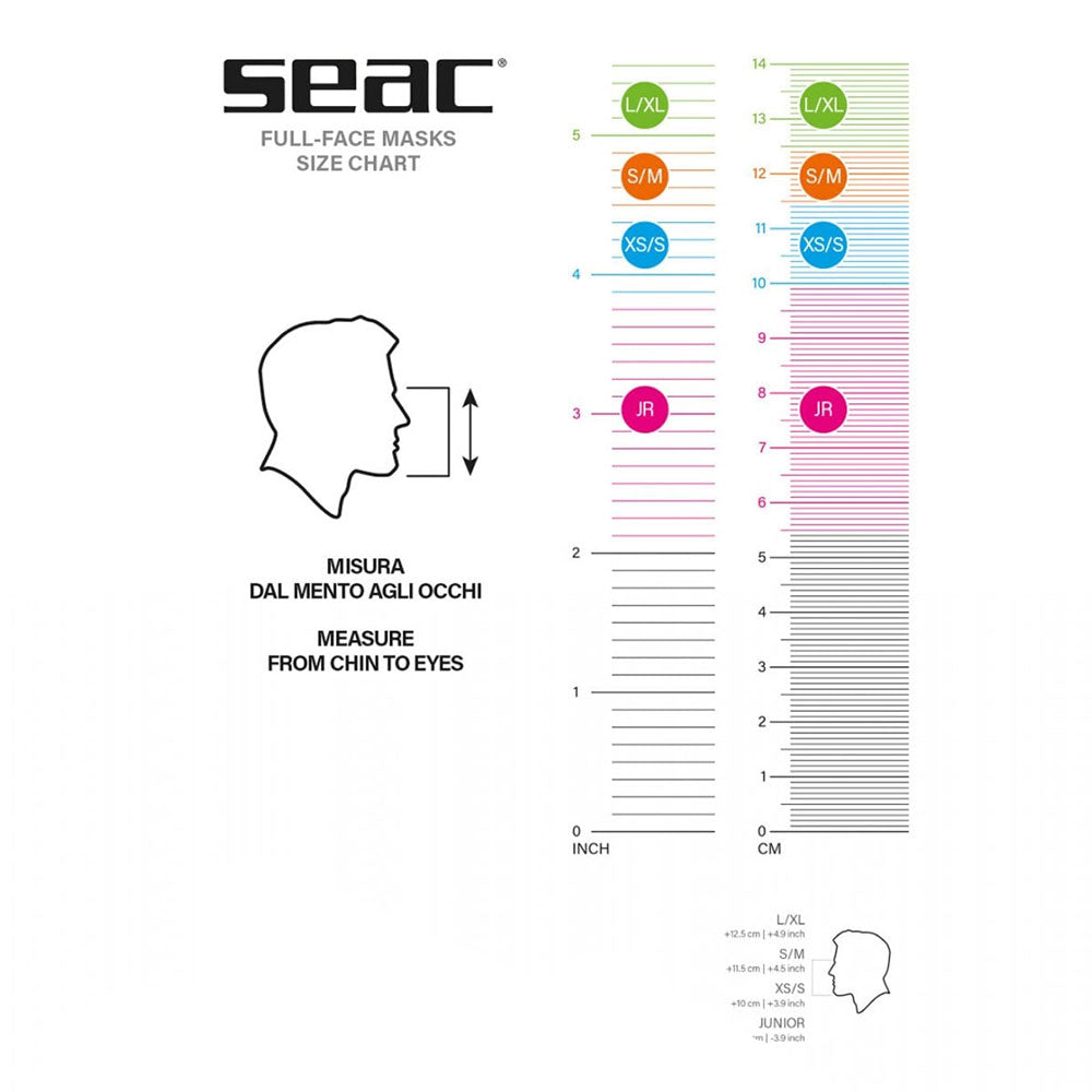 Seac Unica fullface maske til snorkling - edyk.dk