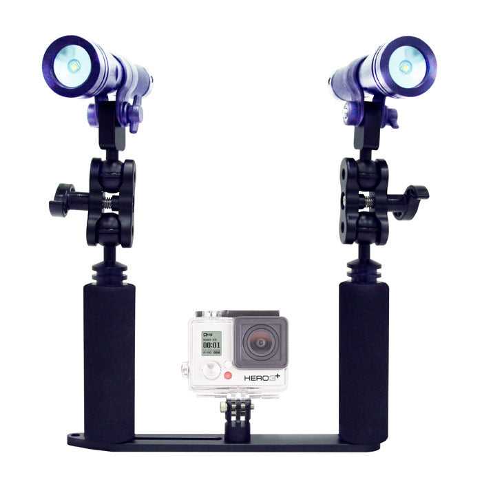 Bigblue Double Arm Go Pro Tray. - edyk.dk