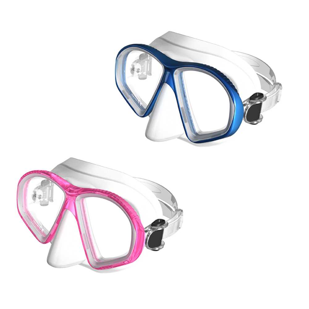 SeaPro Ultra Kid Low dykkermaske i mat silikone med hærdet glas.