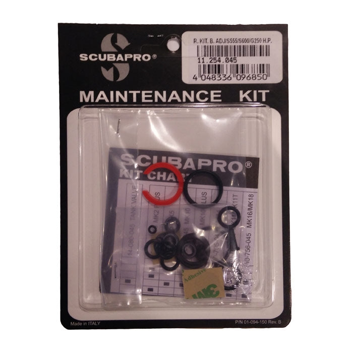 Service Kit Scubapro S555/S600/G250HP/Bal.Adj/Classic 2. trin - edyk.dk